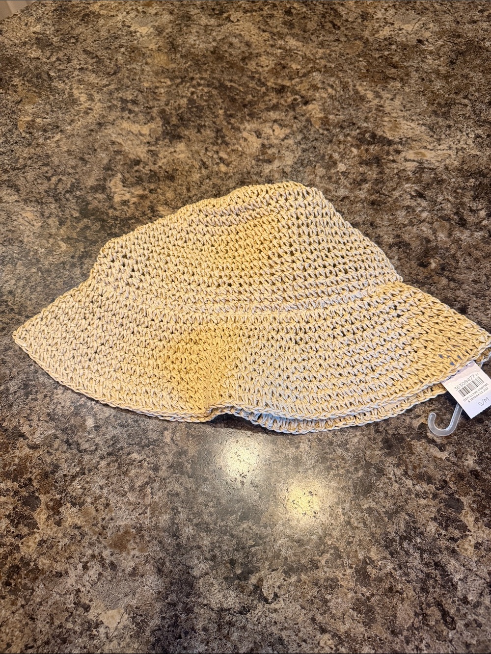 LOFT Beige Crochet Sun Hat